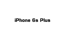 iPhone 6s Plus 